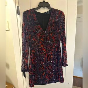 French Connection, Size 6, multi colored cocktail dress.